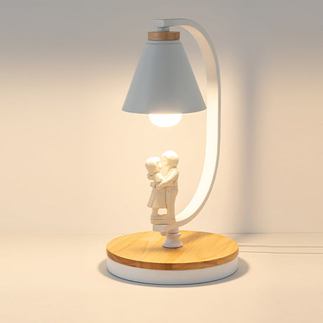 Nordic Table Lamp  Bird Accent Wood Base Design - Product detail 13