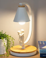 Nordic Table Lamp  Bird Accent Wood Base Design - Product detail 4