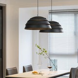Modern Pendant Light  Black Dome Layered Design - Product showcase