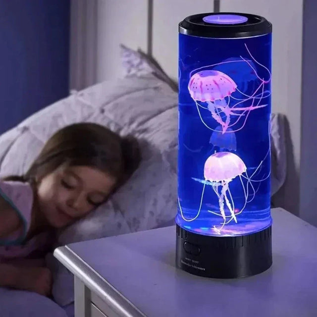 LED Jellyfish Night Light  Aquarium Style Color Changing Lamp - Product showcase