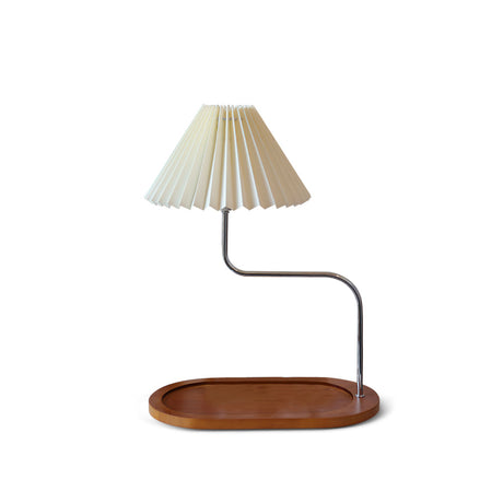 Modern Table Lamp  Wood Base with Pleated Shade - Product detail 17