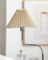 Modern Table Lamp  Wood Base with Pleated Shade - Product detail 7