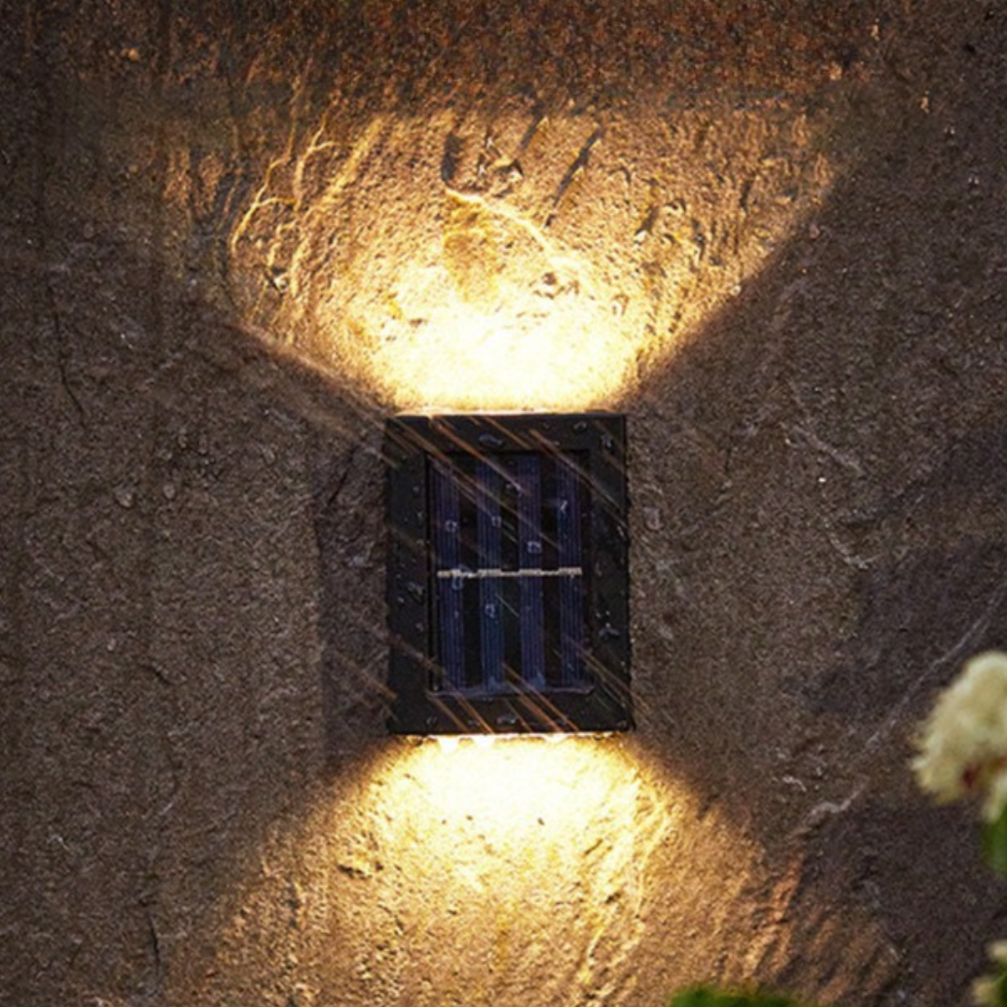 Modern Solar Wall Lights  Dual Beam Outdoor LED Sconces - Product detail 4