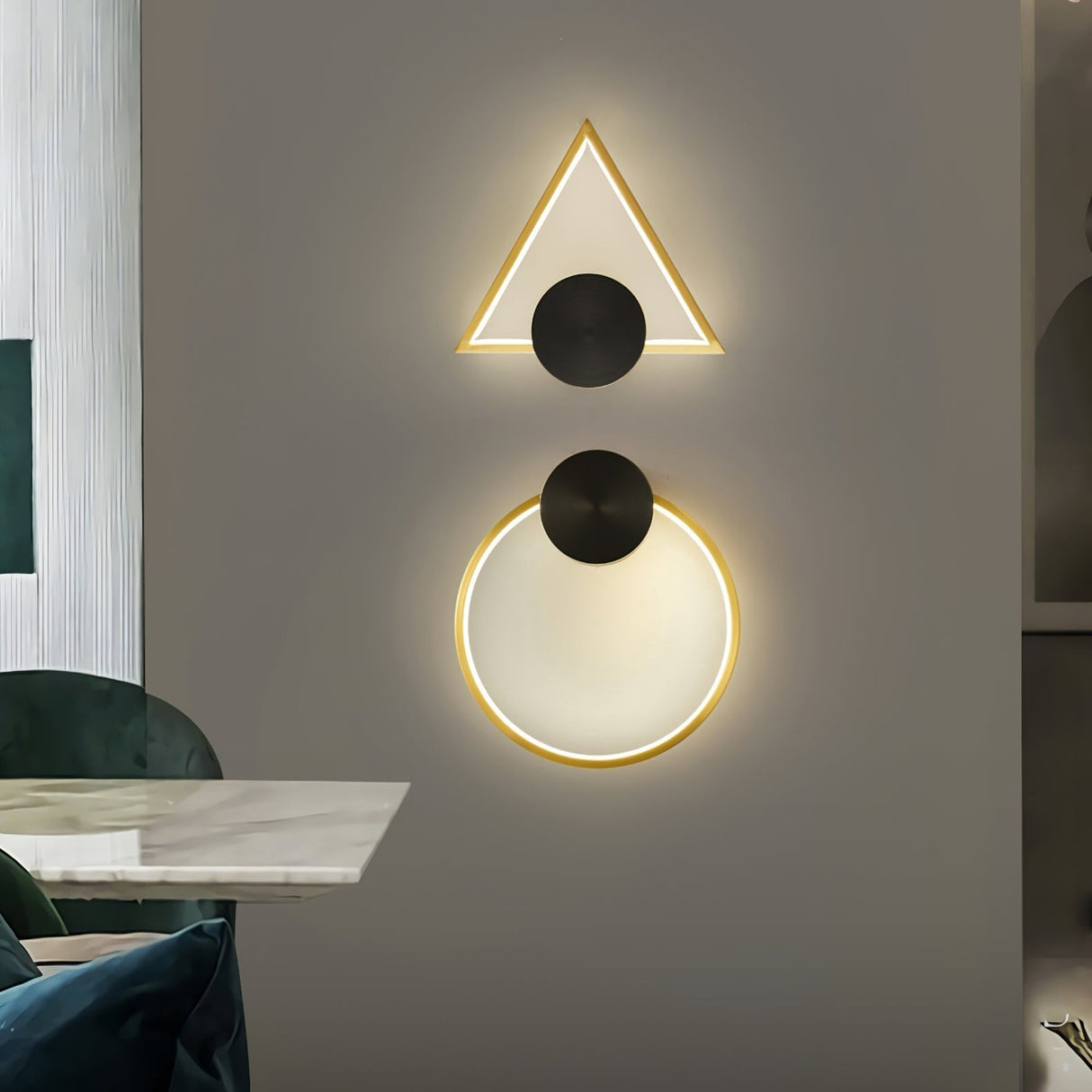 Modern Geometric Wall Light  LED Metal Accent Sconce - Product detail 8