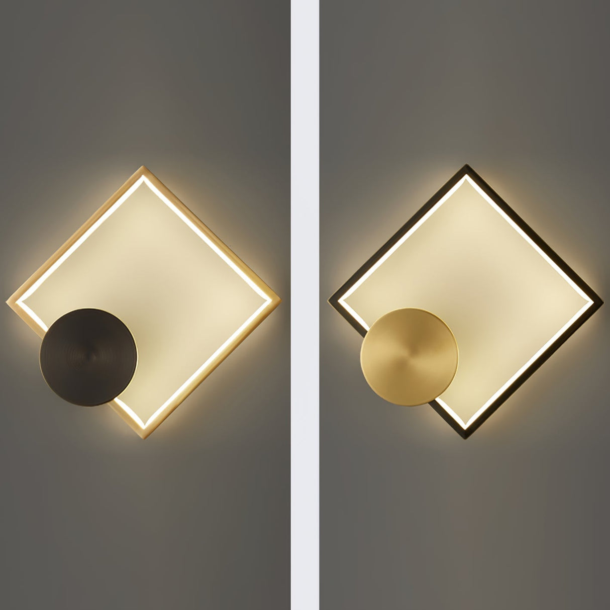 Modern Geometric Wall Light  LED Metal Accent Sconce - Product detail 11