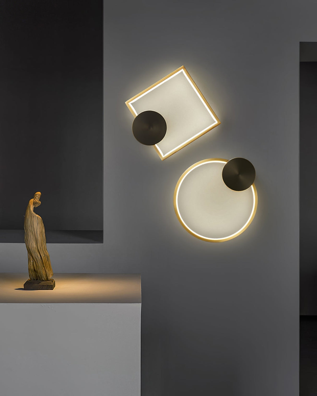 Modern Geometric Wall Light  LED Metal Accent Sconce - Product detail 5