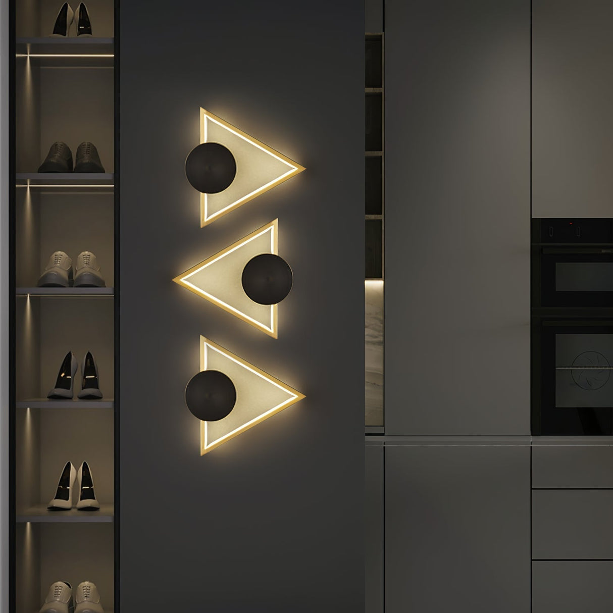 Modern Geometric Wall Light  LED Metal Accent Sconce - Product detail 6