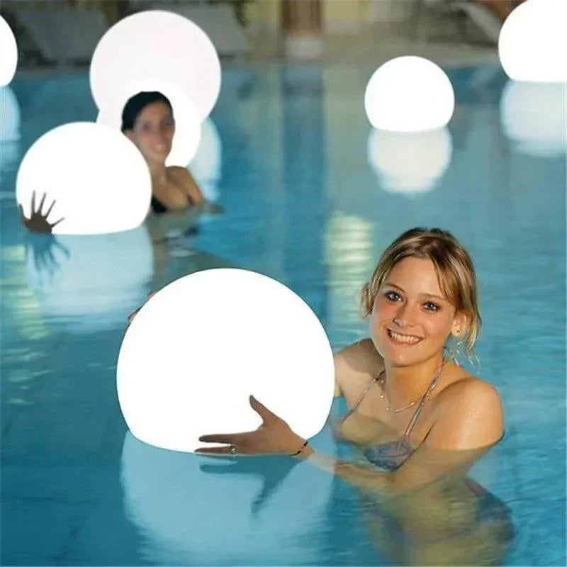 Color Changing LED Ball Light  Waterproof Remote Control Sphere - Detailed view