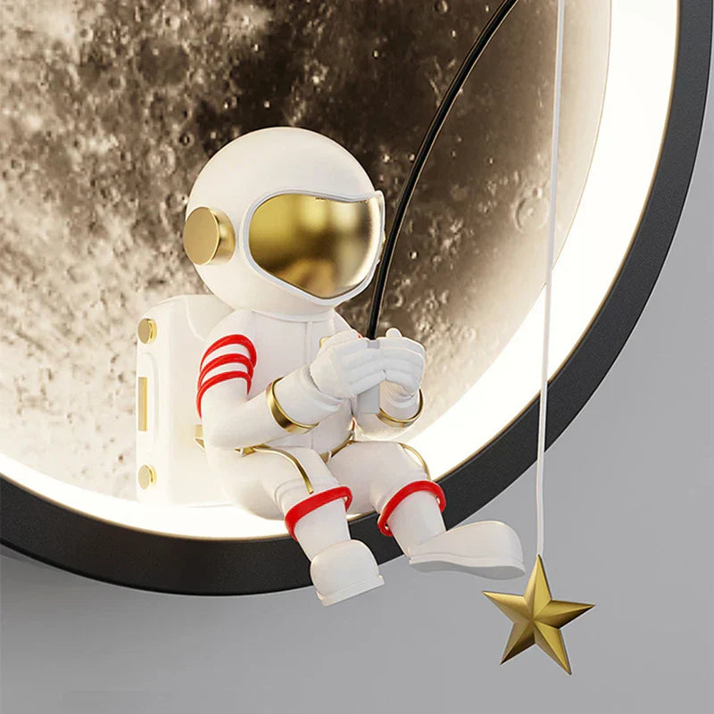 Moon LED Wall Light  Astronaut Design with Warm Glow - Product detail 4