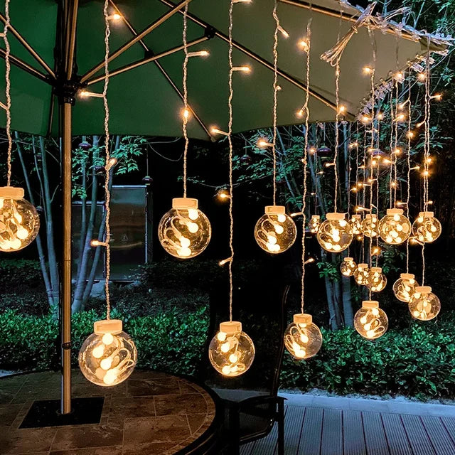 Outdoor String Lights  Glass Globe LED Garden Lights - Product detail 6
