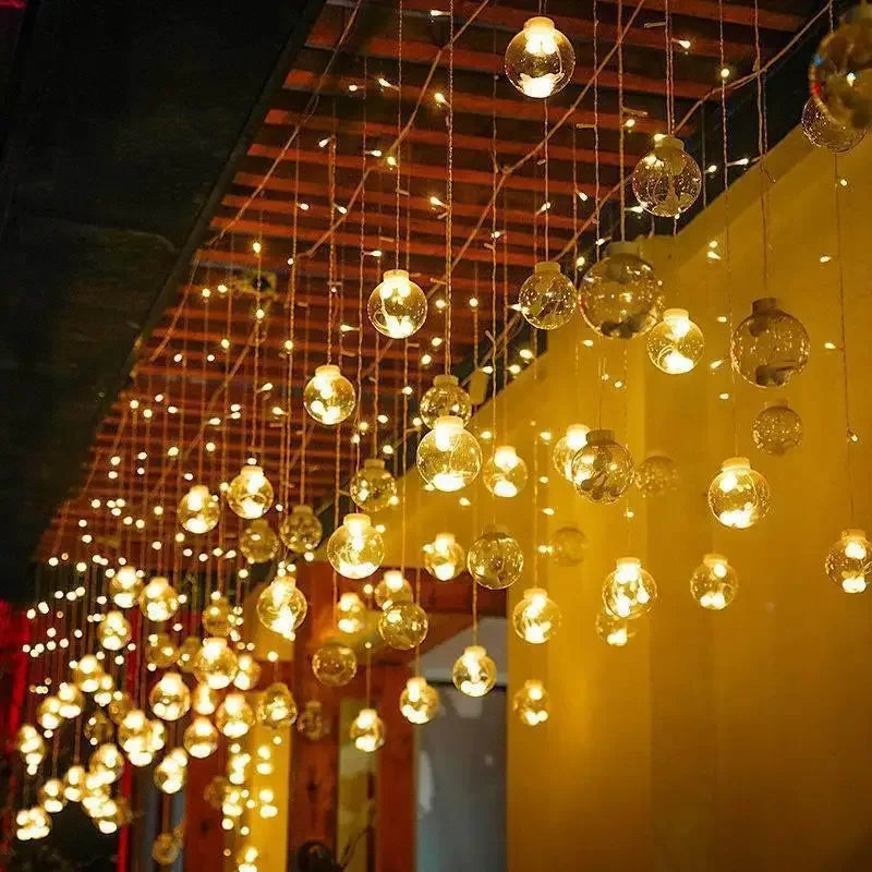 Outdoor String Lights  Glass Globe LED Garden Lights - Product detail 4