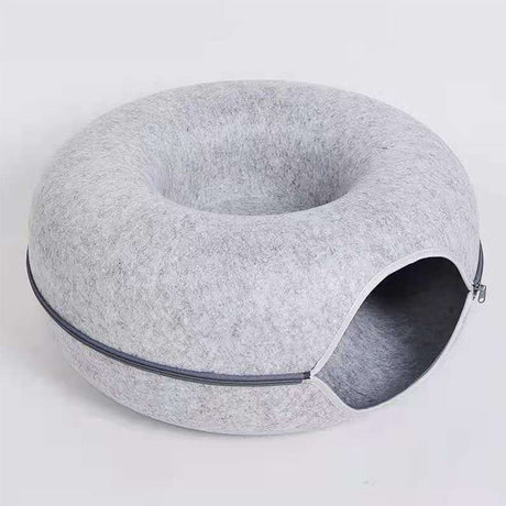 Round Pet Bed  Plush Donut Design With Anti-Slip Base - Product detail 8
