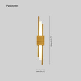 Modern LED Wall Lamp  Black Metal Linear Design - Product example