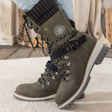 Winter Combat Boots  Knitted Cuff and Anti-Slip Sole - Product detail 6