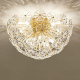 Crystal Flower Ceiling Light  Gold Metal Floral Design - Product detail 18