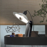 Modern Table Lamp  Adjustable Metal Disc Shade - Detailed view