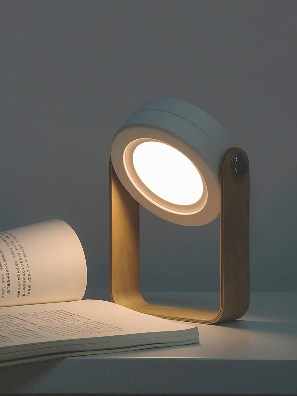 Portable Table Lamp  Honeycomb Design with Wooden Handle - Product detail 24
