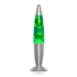 LED Lava Lamp  Green Wax Motion Light with Aluminum Base - Product showcase