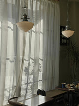 Vintage Schoolhouse Pendant Light  Opal Glass Shade - Product detail 18
