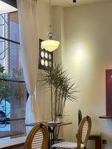 Vintage Schoolhouse Pendant Light  Opal Glass Shade - Product detail 15