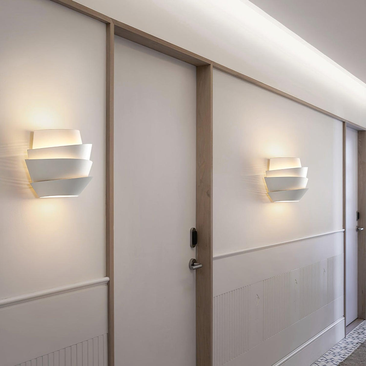 Modern Wall Sconce  Layered Metal Ambient Light - Product detail 6