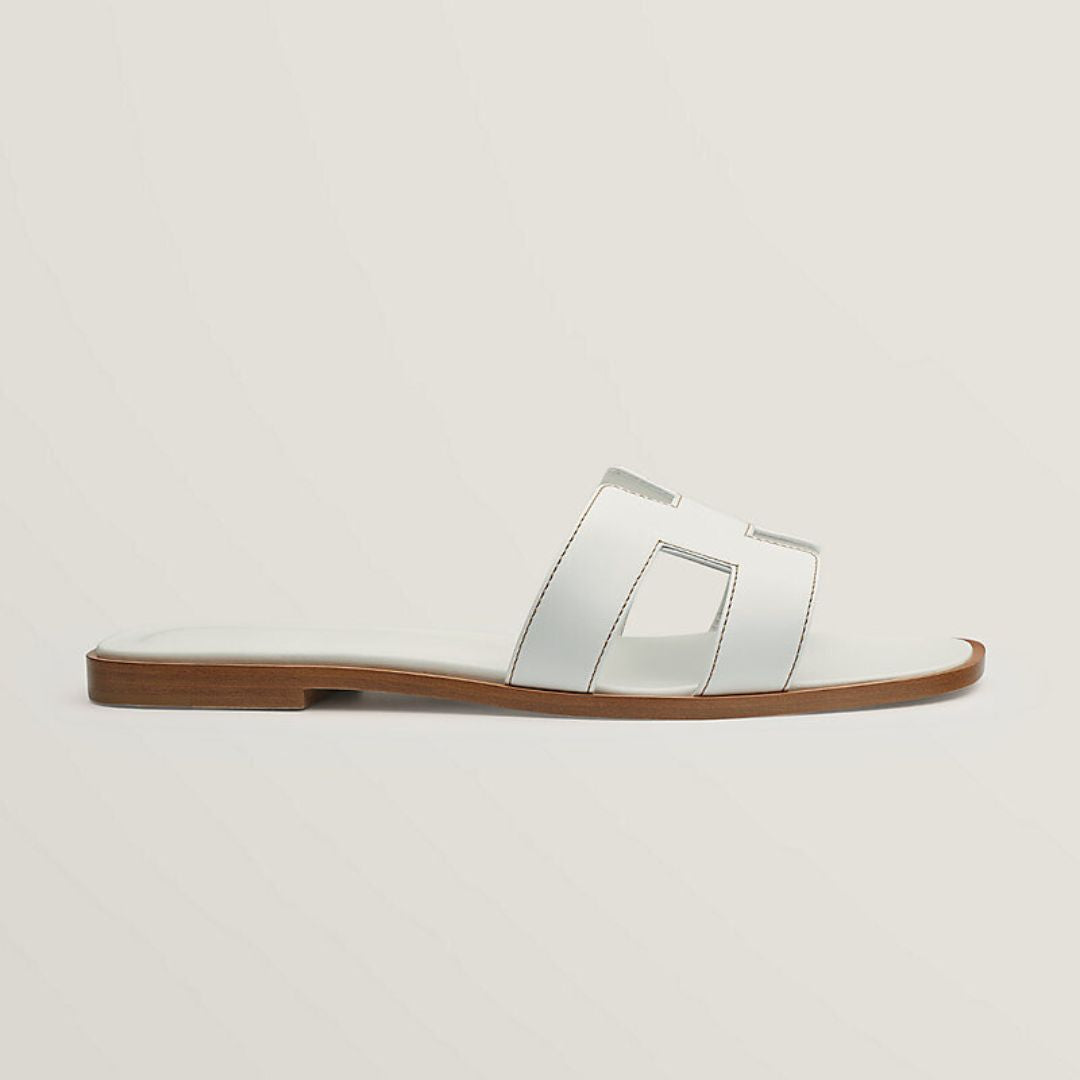 Minimalist Leather Sandals  Classic H-Cut Design - Product detail 5