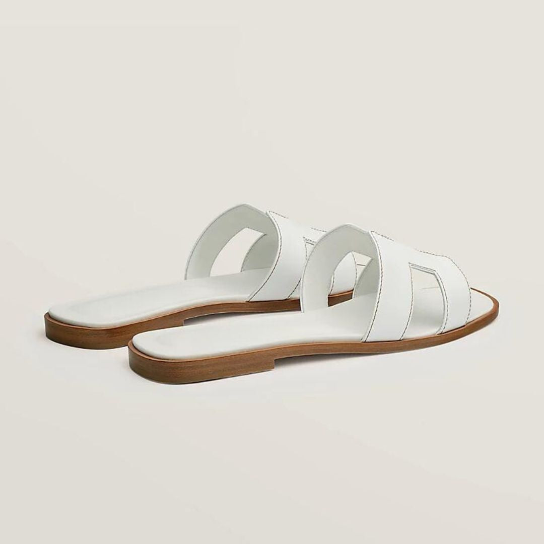 Minimalist Leather Sandals  Classic H-Cut Design - Product detail 6