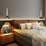 Modern Pendant Light  Sleek Black Aluminum Cone Design - Product detail 4