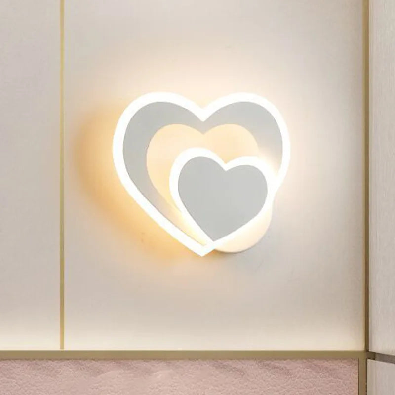 Heart Wall Light  Modern LED Double Heart Design - Product example