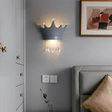 Crown Wall Light  Crystal Pendant LED Design - Detailed view