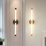 Modern LED Wall Light  Gold Aluminum Linear Sconce - Detailed view