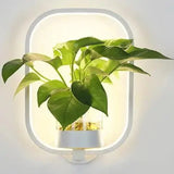 Modern LED Wall Lamp  Circle Frame Glass Planter Design - Product detail 10