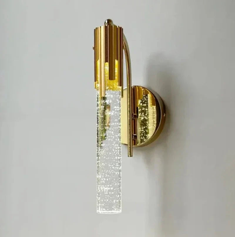 Modern Crystal Wall Light  Gold Brass Bubble Glass Design - Product detail 8