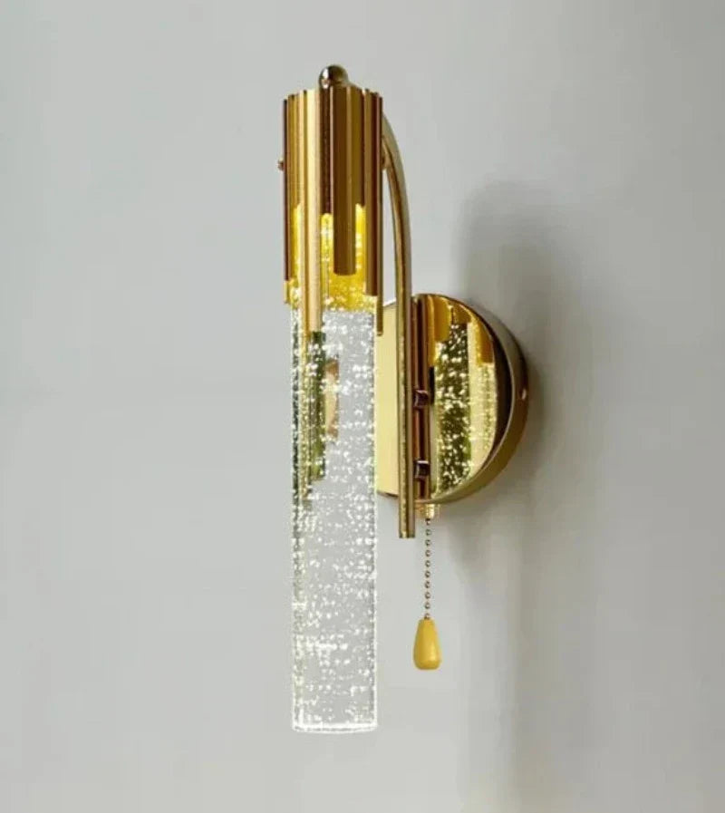 Modern Crystal Wall Light  Gold Brass Bubble Glass Design - Product detail 9