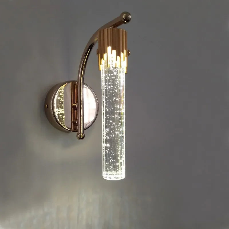 Modern Crystal Wall Light  Gold Brass Bubble Glass Design - Product detail 5