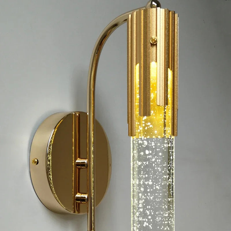 Modern Crystal Wall Light  Gold Brass Bubble Glass Design - Product detail 7