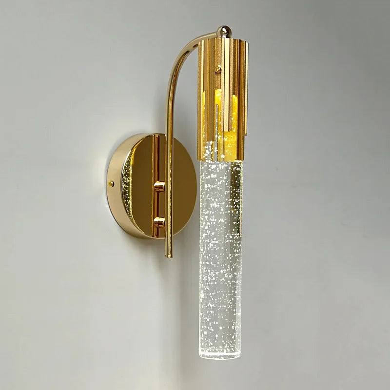 Modern Crystal Wall Light  Gold Brass Bubble Glass Design - Product detail 4