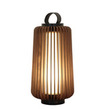 Modern Outdoor Table Lamp  Wood Slat Lantern Design - Product detail 37