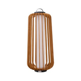Modern Outdoor Table Lamp  Wood Slat Lantern Design - Product detail 43