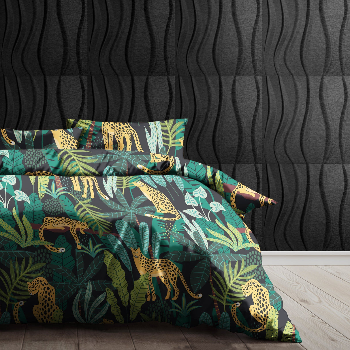 Tropical Safari Duvet Cover  Premium Egyptian Cotton Bedding Set - Product detail 4
