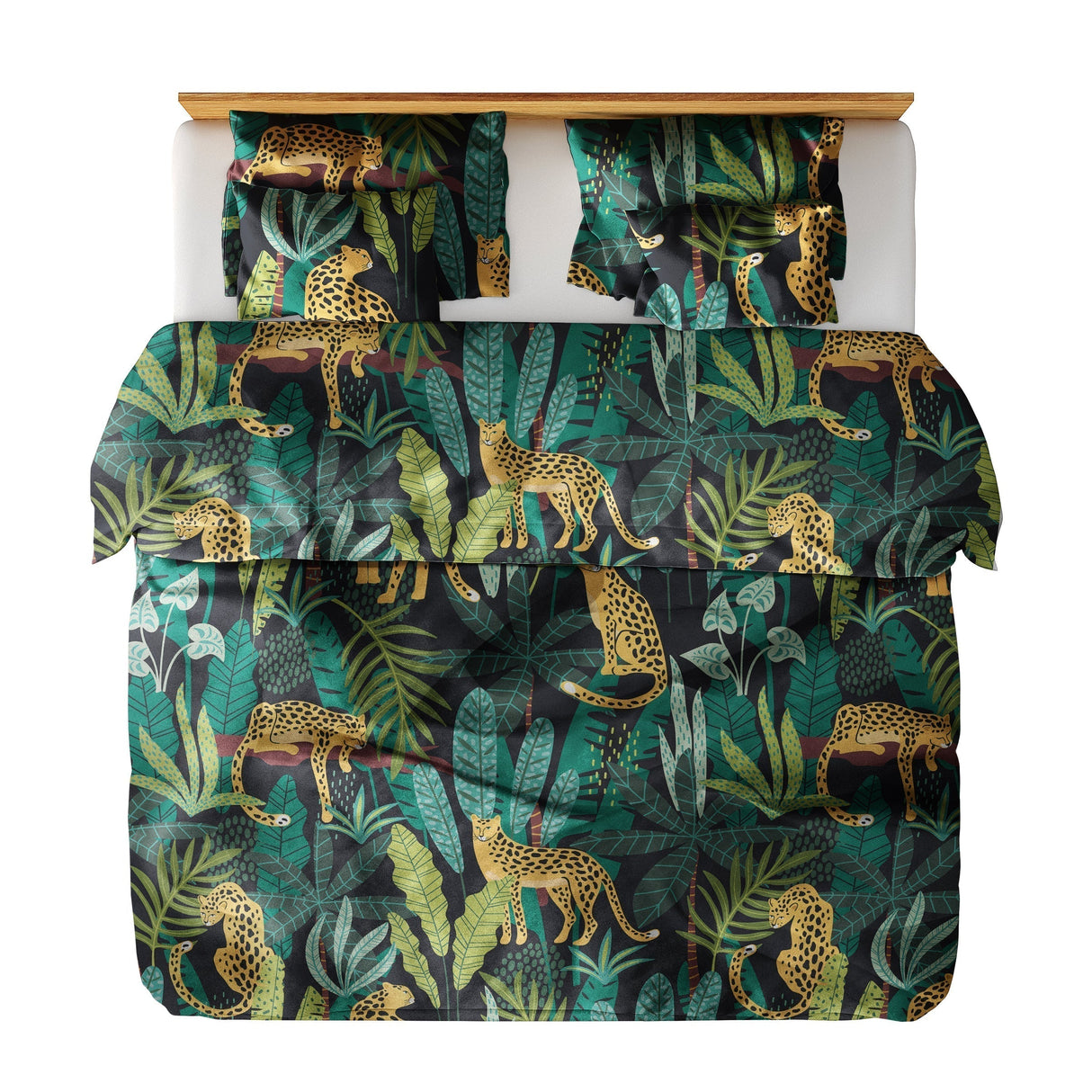 Tropical Safari Duvet Cover  Premium Egyptian Cotton Bedding Set - Product example