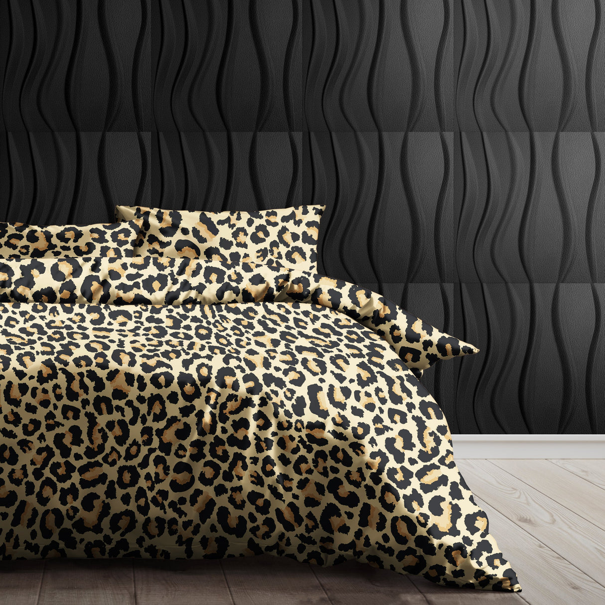 Leopard Print Bedding Set  Egyptian Cotton Duvet Cover - Product showcase
