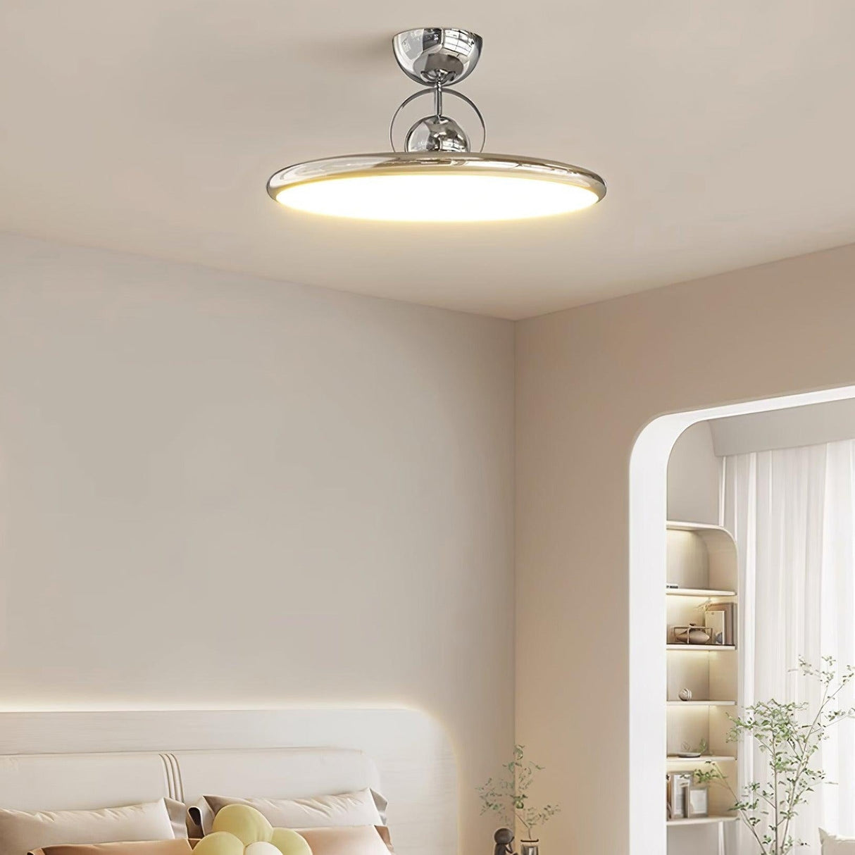 Modern Ceiling Light  Green Metal LED Panel Design - Product detail 8