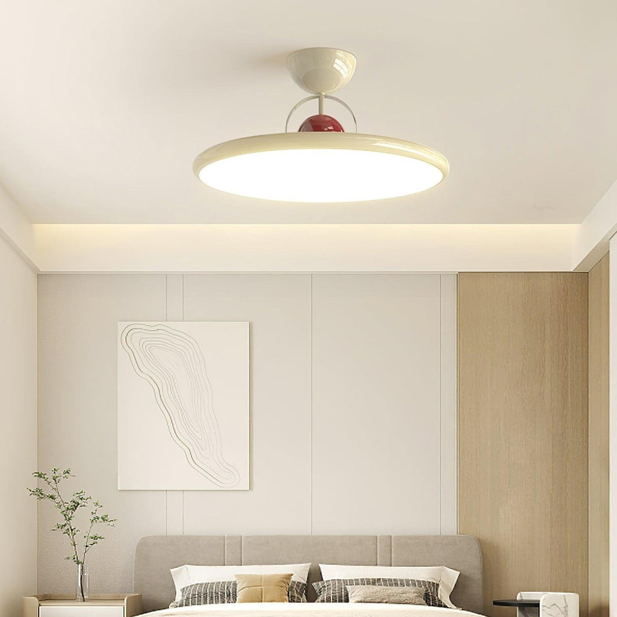 Modern Ceiling Light  Green Metal LED Panel Design - Product example