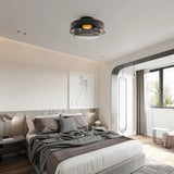 Modern Glass Ceiling Light  Layered Smoke Shade Design - Product detail 27