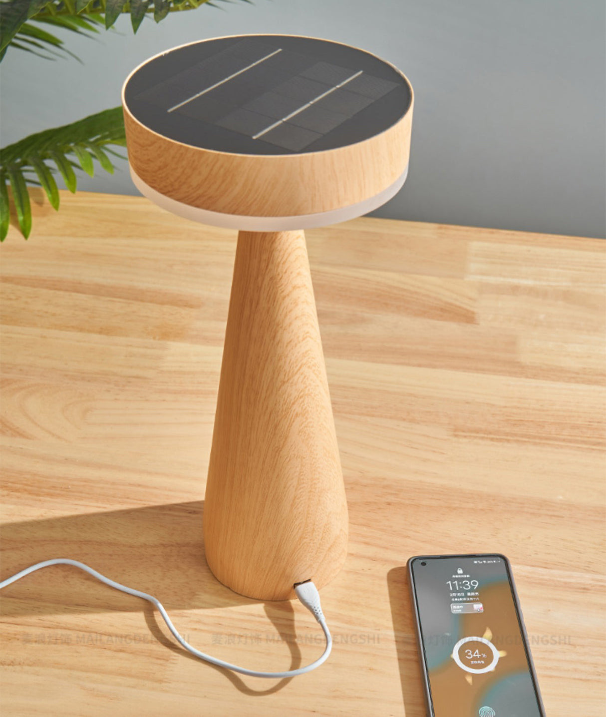Wooden Table Lamp  Minimalist Maritime Design - Product detail 12