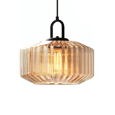 Modern Glass Pendant Light  Geometric Green Shade Design - Product detail 9