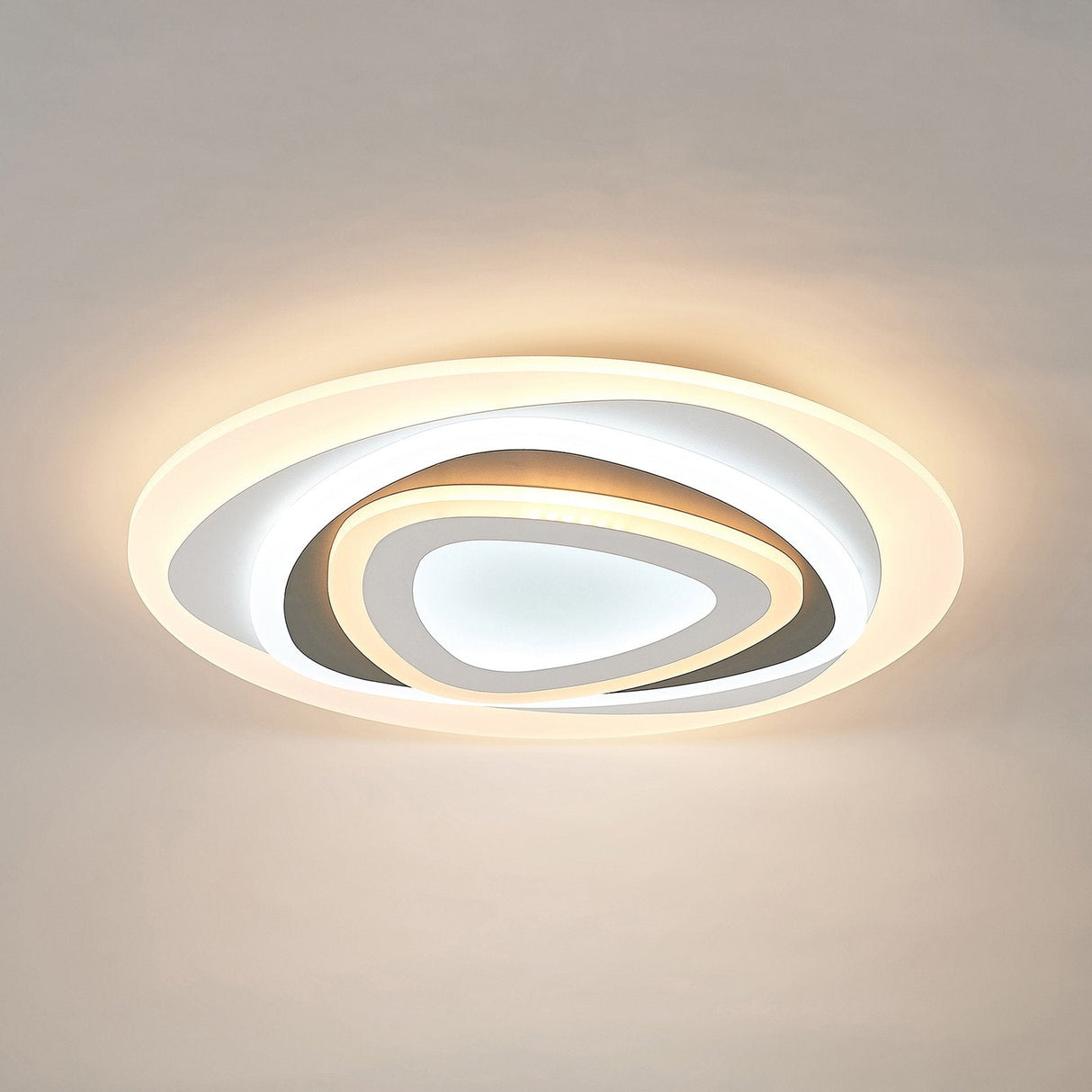 Modern LED Ceiling Light  Adjustable Color Temperature with Remote Control - Product showcase