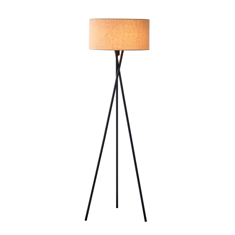 Modern Tripod Floor Lamp  Fabric Shade with Metal Base - Product detail 8