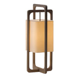 Modern Table Lamp  Dark Walnut Frame with Cotton Shade - Product detail 25